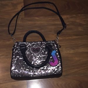 A sparkly purse